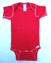 Gerber Red Onesies Baby Ribbed Underwear 19-26 lbs USA Vintage New without Tag - £7.50 GBP