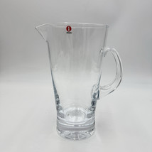 iittala Aarne glass pitcher by Göran Hongell Findland 9” Mouth Blow Glass - $153.00