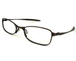 Vintage Oakley Eyeglasses Frames O6 11-818 Toast Brown Matte Rectangle 5... - $70.06