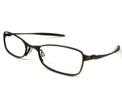 Vintage Oakley Eyeglasses Frames O6 11-818 Toast Brown Matte Rectangle 51-19-131 - £54.97 GBP