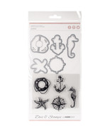 Decorative Dies And Clear Acrylic Stamps Nautical - $883.10 MXN