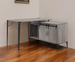 48" Gray and Black L Shape Writing Desk - $9,469.78 MXN