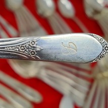 53 Pc Silverplate Art Deco 1938 WM Rogers Mary Lou-Devonshire Flatware V... - $59.98