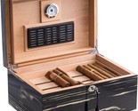 Bey-Berk Ebony Wood Cigar Humidor - £237.00 GBP