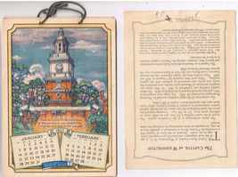 Calendar 1923 Long Life To America&#39;s Shrines - £12.51 GBP