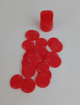 1991 Showdown Yahtzee replacement pieces Red chips 1 token - £3.86 GBP