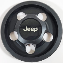 ONE 1984-2002 Jeep Cherokee Wrangler Comanche Steel Wheel 1403 Black Center Cap - £44.22 GBP
