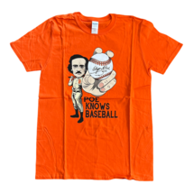 NEW Edgar Allen Poe &quot;Poe Knows Baseball&quot; Orioles Baltimore T-Shirt Size XL - £15.45 GBP