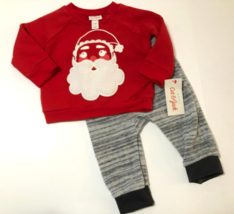 Cat &amp; Jack Baby Boy&#39;s Christmas Santa 2-Piece Outfit Size: (6-9 Mo.) - £9.42 GBP