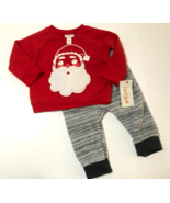 Cat &amp; Jack Baby Boy&#39;s Christmas Santa 2-Piece Outfit Size: (6-9 Mo.) - £9.53 GBP