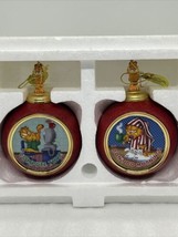 1999 Bradford Exchange Pair Of Garfield Ornaments I Don’t Do Mornings W/tags - £17.44 GBP