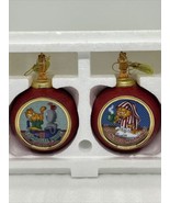 1999 Bradford Exchange Pair Of Garfield Ornaments I Don’t Do Mornings W/... - £17.55 GBP