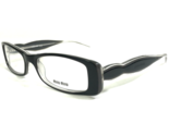 Miu Eyeglasses Frames VMU12D 5BM-1O1 Black Clear Rectangular 50-16-135 - $121.23