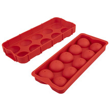 Appetito Silicone Round Ice Cube Tray (Red) - £20.52 GBP