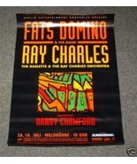 Ray Charles Fats Domino Tour Poster - $661.01 MXN