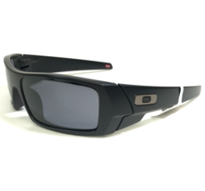 Oakley Sunglasses Gascan 03-473 Matte Black Wrap Frames with Gray Lenses - £62.01 GBP