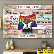 An item in the Art category: LGBT Poster You Are The Peanut To My Butter Water To My Ocean Glaze On My Donut 
