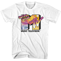 MTV Spring Break Airbrush Coast Men&#39;s T Shirt Beach Spray Music Television - £22.45 GBP+