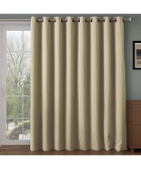 Rhf Wide Thermal Blackout Patio Door Curtain Panel, Thermo, Biscotti Beige - £28.29 GBP