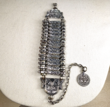 Vintage Ottoman Turkish Melmed V10 Para Metal Coin  Lobster Clasp 7-10" ... - $97.27