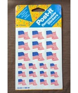 Vintage Post-It Removable Stickers American Flags 1989 4 Sheets HQ-502 3... - £6.87 GBP