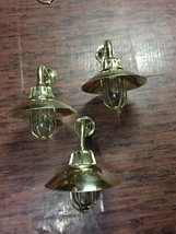 Nautical Style New Brass Wall Sconce Passageway Bulkhead Light With Shad... - $354.42