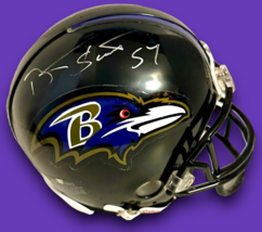 Bart Scott Autographed Signed Baltimore Ravens Football Mini Helmet W Coa - £85.65 GBP