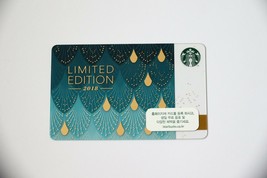 Starbucks Korea Gift Card Limited Edition 2018 Peacock Korean New - £10.34 GBP