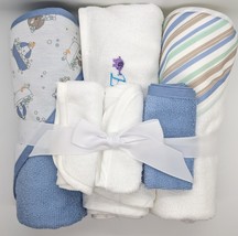 NEW Hooded Baby Bath Towel &amp; Washcloth Gift Set  - £8.68 GBP