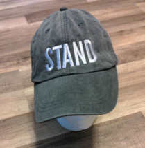 unisex adams adjustable STAND ball cap hat one size womens mens grey gray - £4.30 GBP