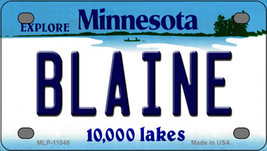 Blaine Minnesota State Novelty Mini Metal License Plate Tag - $14.95