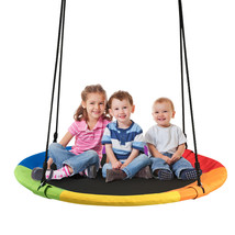 Giant 40&quot; Flying Saucer Tree Swing Indoor Outdoor Play Set Swing for Chi... - £57.94 GBP