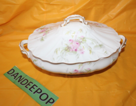 Limoges France L.S&S New York Covered Floral Pattern Oval Vegetable Dish - £31.65 GBP