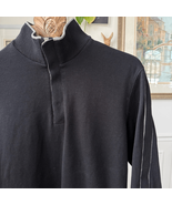 Boss Hugo Boss 1/4 Snap Cotton Sweater Black M - $32.40