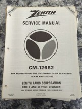 Zenith Service Manual CM-126s2 Color TV Television 1979 19jc48 25jc49z - $2.97
