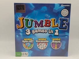 Jumble 3 in 1 Board Game Word Scramble Word Spin-off Word Race Puzzle Ca... - $32.83