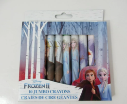 Disney Frozen II ONE box new pack of 10 jumbo crayons stocking stuffer - £3.14 GBP