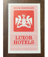 1962-95 ACQUIRE Game Parts Original 1976 Luxor Hotels Stock Certificate - $1.94 CAD