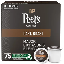 Peet&#39;S Coffee Major Dickason&#39;S Blend K-Cups (75 Ct .) - $69.36