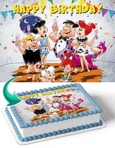 The Flintstones FT Edible Image Cake Topper Personalized Birthday Sheet ... - €12,92 EUR