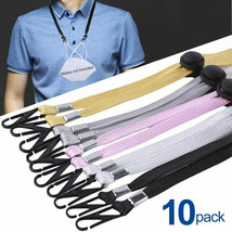 10PCS Adjustable Lanyard Face Mask For Mask Strap Holder for Kids Back to School - £6.28 GBP