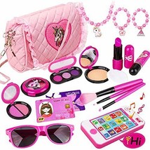 Meland Kids Makeup Kit - Girl Pretend Play Makeup &amp; My First Purse Toy for girls - £31.55 GBP