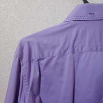 Bertigo | Men's Purple Long sleeve Button down Casual Shirt image 10
