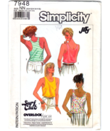 Simplicity Sewing Pattern 7948 Size NN 10,12,14,16 Surf Club Misses Tops... - £5.11 GBP