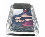 Thai Pin Up Girls D5 Glass Square Ashtray 4&quot; x 3&quot; Smoking Cigarette - $49.45