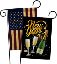 Cheers To Happy New Year - Impressions Decorative USA Vintage - Applique Garden  - £24.90 GBP