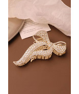 Gold Full Pearl Bow Knot Hair Claw Clip - $5.12