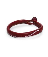 New Men s Red Nigerian Leather Bracelet - £6.34 GBP