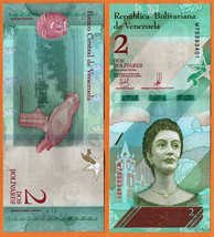 VENEZUELA 2018 UNC 2 Bolívares Soberano Banknote Paper Money Bill  P- 101 - $1.00