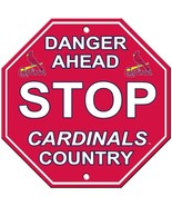 ST. LOUIS CARDINALS MLB 12&quot; STOP SIGN  - £11.73 GBP